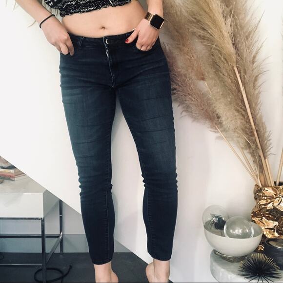 DL1961 Farrow Medium Wash High Rise Waist Instaslim Straight Skinny Jeans 27 - Picture 1 of 6